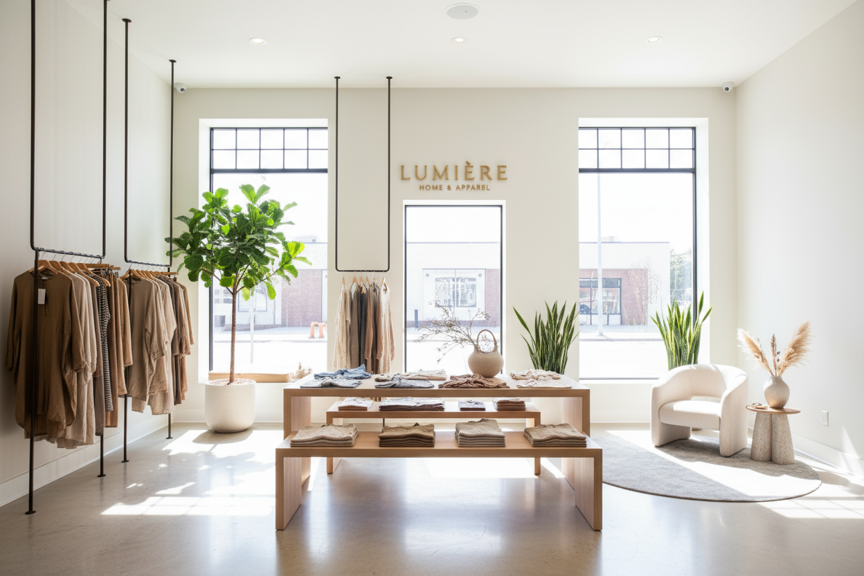 generate-an-image-not-dark-but-bright-of-a-store-no-people-around-a-store-of-anything-furnisher-or-clothing-something-that-i-can put and introduce my online store in the home page 